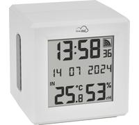 TFA Dostmann TFA.me ID-01 35.8103 WiFi Gateway para el control de los transmisores TFA ID, incluye portal en línea TFA.me, indicador de temperatura y humedad interior, control del clima, blanco