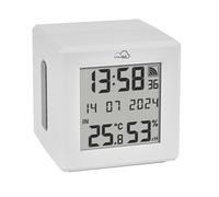 TFA Dostmann TFA.me ID-01 35.8103 WiFi Gateway para el control de los transmisores TFA ID, incluye portal en línea TFA.me, indicador de temperatura y humedad interior, control del clima, blanco