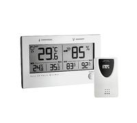 TFA Dostmann Thermometro Higrómetro radio Twin Plus 30.3049 (plata)