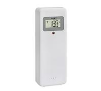 TFA Dostmann Transmisor de repuesto de temperatura 30.3248.02, para 60.4521.01 | 35.1163.01, con pantalla, transmisión de temperatura inalámbrica, color blanco