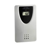 TFA Dostmann Transmisor de temperatura 30.3210.10, emisor de repuesto para estaciones de radio TFA 30.3047 | 30.3048 | 60.4510 | 60.4518, con pantalla, gris