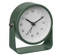 TFA Dostmann WTD 60.1042.04 - Reloj Despertador analógico (Metal, con luz de Fondo, sin tictac, silencioso), Color Verde