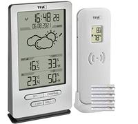 TFA Dostmann Xena 35.1162 Estación meteorológica inalámbrica con sensor exterior, temperatura interior y exterior, previsión meteorológica, reloj radiocontrolado, humedad del aire, para colocar/colgar