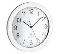 TFA® Funkwanduhr 60.3512.02 silber 30,2 cm Kunstst NUEVO