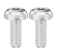 TFAOYS 2 tornillos de aleación para portabotellas de bicicleta, M5 x 12 mm, tornillos de cabeza hexagonal, accesorios de fácil instalación