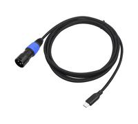 TFAOYS Adaptador de cable equilibrado tipo C a XLR de 3 pines, chapado en oro, cable de sonido USB a macho para teléfonos celulares USB a cable