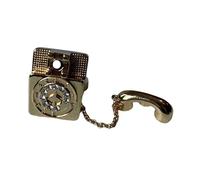 TFAOYS Anillos de teléfono retro inspirados con cierre de acabado al aceite, joyería única para mujer, fiesta, uso diario, joyería de teléfono al óleo, elegantes anillos para mujer, Medio, como se