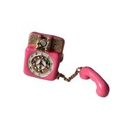 TFAOYS Anillos de teléfono retro inspirados con cierre de acabado al aceite, joyería única para mujer, fiesta, uso diario, joyería de teléfono al óleo, elegantes anillos para mujer, Medio, como se