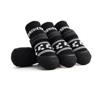 TFAOYS Calcetines transpirables para perros con suela de goma de agarre grueso, calcetines para mascotas para interiores y exteriores, protegen las patas seguras en suelos duros, patas de perro