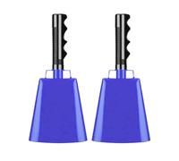 TFAOYS Campanas de fiesta portátiles plateadas de 10 pulgadas que crean sonidos fuertes, ideales para celebraciones, competiciones y reuniones, juegos y celebraciones de fiestas, para hacer ruidos