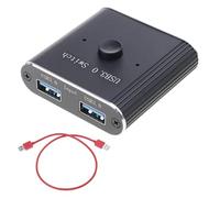 TFAOYS Conmutador bidireccional USB 3.0 para computadora 1x2 2x1 compartido de impresoras y escáneres, no requiere instalación de interruptores USB del controlador