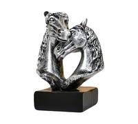 TFAOYS Estatua de cabeza de caballo, esculturas de caballos, pisapapeles, figuras artísticas, adorno para decoración del hogar, coleccionables, esculturas de animales, oficinas, mesa, estantería