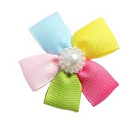 TFAOYS Horquilla multicolor para mascotas Yorkshire Terriers, clip de pico de pato de color brillante para perros pequeños, uso diario, decoración de moda, accesorios para el pelo de mascotas arcoíris