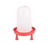 TFAOYS Juego de bebedero grueso para pollitos para alimentación de aves de corral al aire libre, contenedores de agua para codornices, palomas, fuente de agua, bebedero de pollo con pata