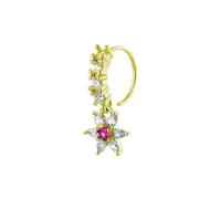 TFAOYS Piercing de nariz con circonita de cobre con diseño de flores y mariposas para todas las ocasiones, G, como se describe, como se describe