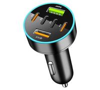 TFAOYS Total 66 W inteligente cargador de coche multipuerto solución rápida adaptador rápido con luz LED características