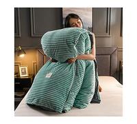 TFBHL Set de sábana de la Cama Velveta de Terciopelo Cubierta década Juego de Cama 150x200 180x220 220x230 Luxury Invierno Invierno calentado en Espesado Color de vellón sólido Lintos de Cama (Color: