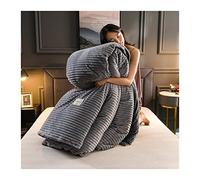 TFBHL Set de sábana de la Cama Velveta de Terciopelo Cubierta década Juego de Cama 150x200 180x220 220x230 Luxury Invierno Invierno Tibio en Espesado Color de Lana sólido Lintos de Cama (Color: F,
