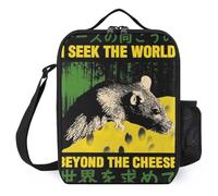 TFDGDGH Beyond The Cheese Rat Lonchera Termica Bolsa de Almuerzo Impresa con Saco Enfriador A Lunch Insulation Lunch Box Bag