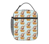 TFDGDGH Bolsa de Almuerzo aislada Curious George Monkey para Picnic Serie de televisión de Dibujos Animados Almacenamiento de Cajas de Alimentos Nevera Reutilizable Cajas térmicas de Almuerzo