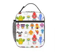 TFDGDGH Bolsa de Almuerzo aislada Noodle & Pals Micro Super Simple Merch Rhymes Songs Storage Food Box Cooler Thermal Lunch Box School