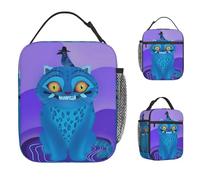 TFDGDGH Bolsa de Almuerzo KPOP Demon Hunter Lonchera de Picnic al Aire Libre Diseño gráfico Retro Bolsas de Comida Oxford Bolsa de Nevera aislada portátil