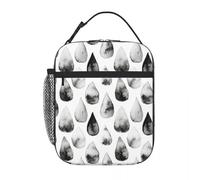TFDGDGH Bolsa térmica para Almuerzo Inky Rain Tote Lunch Box Kids Thermal Cooler Bag