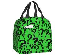 TFDGDGH Bolsas de Almuerzo aisladas Personalizadas Riddle Me This para la Oficina de la Escuela Nevera térmica Reutilizable Bento Box Mujeres Niños
