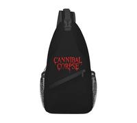 TFDGDGH Bolso Bandolera con símbolo de cadáver caníbal Bolso de Pecho de Moda Mochila de Hombro Mochila de día para Senderismo Viaje Camping Satchel