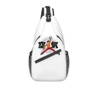 TFDGDGH Bolso de Cabestrillo de Capitán Tsubasa de Portero Aéreo para Hombres Anime Genzo Wakabayashi Hombro Cruzado Pecho Mochila Mochila de Viaje Senderismo