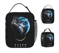 TFDGDGH Lonchera aislada Aliens Earth 2025 Accesorios Caja de Alimentos Diseño único Nevera térmica Fiambrera para la Escuela
