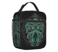 TFDGDGH Lovecraft Gran Bolsa de Almuerzo Aislada Cthulhu Horror Monstruo Tentáculo de Pulpo Reutilizable Enfriador Térmico Bento Box Trabajo Escuela