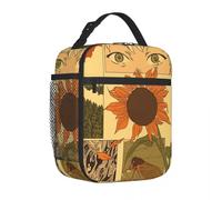 TFDGDGH The Summer Hikaru Died Anime Insulated Lunch Bag Storage Food Box Portable Thermal Cooler Lunch Boxes For School Office