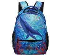 TFEDACVSS BalenaMochila Para Portátil Mochilas Escolares AdolescenteAnimales Universitarios Ideal Para Niños De Diferentes Edades, Cómoda Y VersátilOne Size