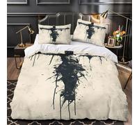 TFEDACVSS Belleza Japonesa Funda de Edredón 3 Piezas Estampado 3D Microfibra Suave Cierre de Cremallera Oculta con Fundas de Almohada Suave Tradicional Funda Edredon for Familia King（220x240cm）