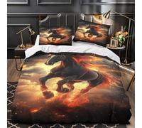 TFEDACVSS Dragón mítico Funda de Edredón Cremallera Oculta 3 Piezas Diseño 3D Incluye Fundas de Almohada Transpirable Arte de fantasía asiática_4 Funda Edredon for niños y niñas Double（200x200cm）