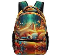 TFEDACVSS FoxMochilas Escolares Niños Mochila Unisex Animales Fox Adolescentes Para Hombres, Mujeres, Niños Y Niñas, Se Adapta Para Portátil Daypack CasualOne Size
