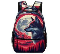 TFEDACVSS LoboMochila Escolar Mochila Viaje Animales Lobo Universitarios Para Hombres, Mujeres, Niños Y Niñas, Se Adapta Para Portátil Daypack CasualOne Size