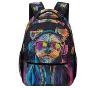 TFEDACVSS Perro Hip Hop - Estilo de Arte Callejero NeonMochila Mochila Viajes Universitarios Para Hombres, Mujeres, Niños Y Niñas, Se Adapta Para Portátil Daypack CasualOne Size