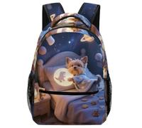 TFEDACVSS Terrier de Yorkshire PuppyGrandes Mochila Mochilas Escolares AdolescenteAnimales Escolar Para Hombres, Mujeres, Niños Y Niñas, Se Adapta Portátil Gran Capacidad One Size