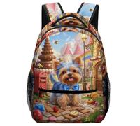 TFEDACVSS Terrier de Yorkshire PuppyNiña Mochilas Mochilas Tipo Casual Animales Adolescentes Para Hombres, Mujeres, Niños Y Niñas, Se Adapta Para Portátil Daypack CasualOne Size