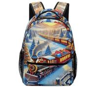 TFEDACVSS TrenMochilas Pequeñas Mochila Viajes Tren Scenery Para Primaria Y Secundaria Colegio Ideal Para Niños De Diferentes Edades, Calidad Y ResistenciaOne Size