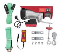 TFGXUE Cabrestante eléctrico de 1200 W, altura de elevación de 12 m, dispositivo de elevación eléctrico de 300 kg a 600 kg, mando a distancia inalámbrico, cable con interruptor de límite, IP40