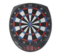 TFGXUE Diana electrónica con 6 dardos para hasta 16 jugadores e incluye 27 categorías, 243 variantes, con 4 pantallas LED, incluye 1 adaptador y 24 cabezales de dardos