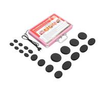 TFGXUE Hot Stone - Set de masaje de piedra caliente, 4 tamaños diferentes, 20 piezas, incluye caja de calor, piedras de masaje para compresas calientes y terapia de masaje