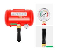 TFGXUE Inflador de neumáticos de aire comprimido de 20 L, portátil, depósito de aire comprimido para varios neumáticos, incluye manómetro, cinta de sellado de rosca y boquilla de salida, potenciador