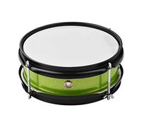 TFixol Cabezal de tambor de caja de 8 pulgadas con baquetas de hombro S llave de tambor para Stude Band, color verde
