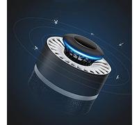 TFixol Lámpara matamosquitos para el hogar, lámpara de inhalación, lámpara eléctrica para matar moscas, ventilador de succión alimentado por USB, color negro