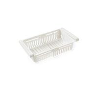 TFixol Organizador retráctil para nevera, cajón extraíble con clip para almacenamiento de cocina, refrigerador apilable, hecho de polipropileno de alta calidad con diseño extensible a baja temperatura