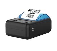 TFixol P11 - Recibo térmico portátil de 58 mm, conexión USB + cable BT para oficina/mercado, compatible con Windows/Android/ios, color negro